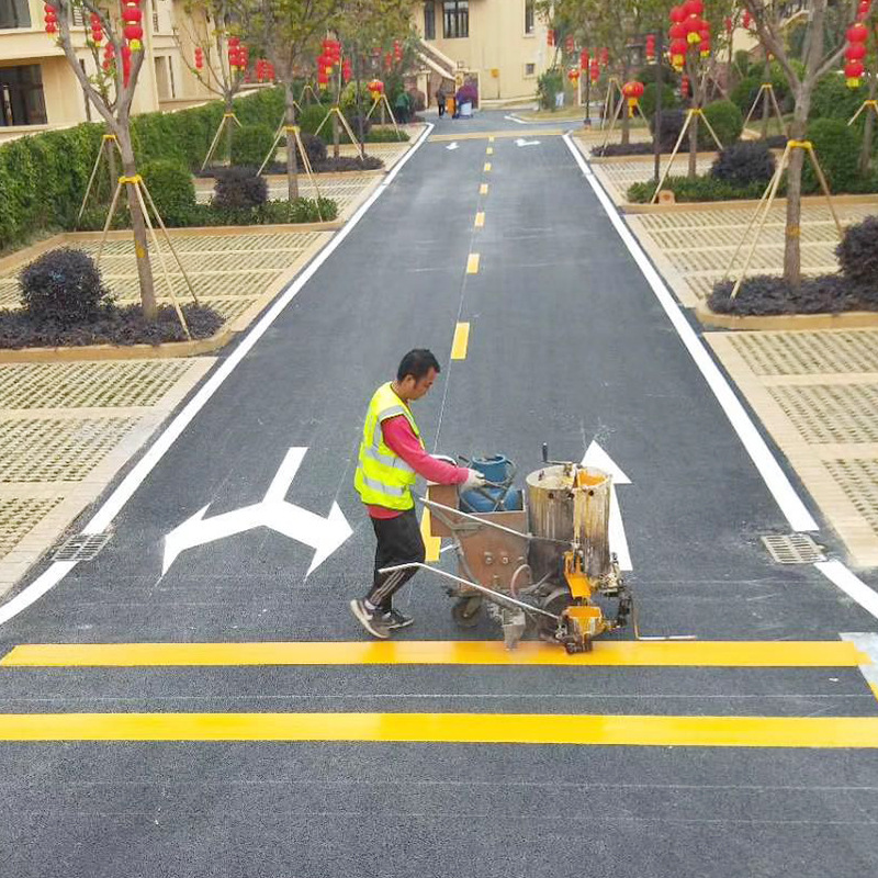 工廠道路標線瀝青工程 鄉(xiāng)村公路熱熔劃線 施工高速村鎮(zhèn)路車位劃線